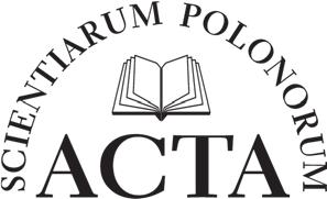 Acta Sci. Pol. Agricultura 16(1) 2017, 45 54 www.agricultura.acta.utp.edu.pl pissn 1644-0625 eissn 2300-8504 ORIGINAL PAPER Received: 24.03.
