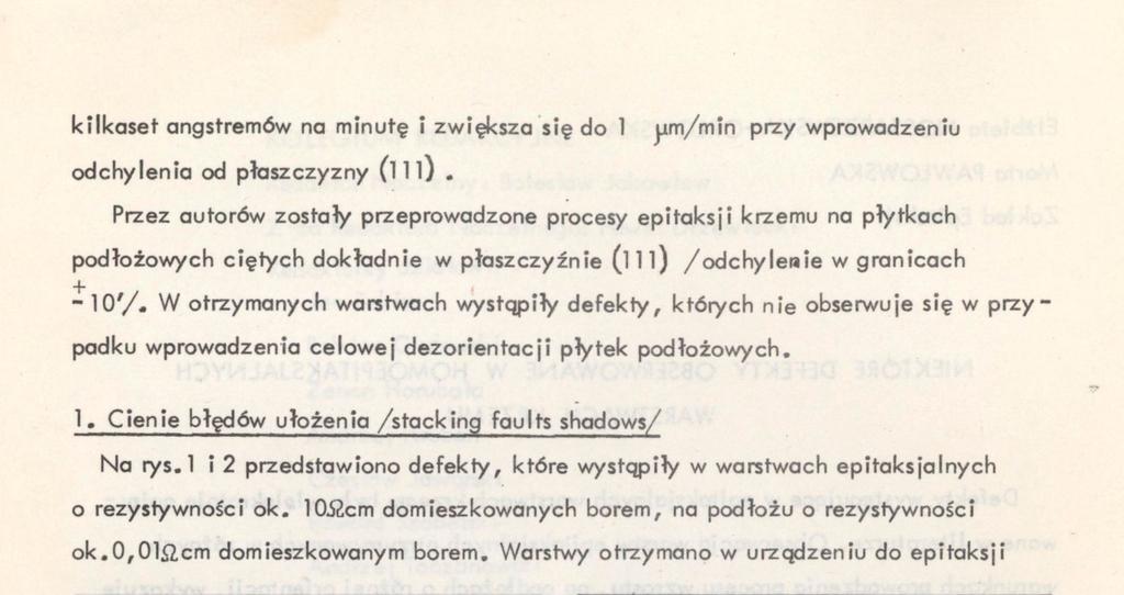 epitaksjalnych o rezystywności ok.