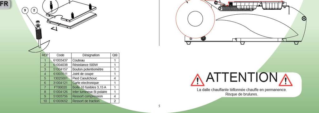 Części zamienne Schemat elektryczny Sonda temperatury CTN 1 CTN 2 Element grzewczy R 1 R 2 Dioda V 1 V 2 Zasilanie