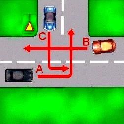 sytuacji na poniższym rysunku? A C, A, B C, B, A B, C, A + 22.