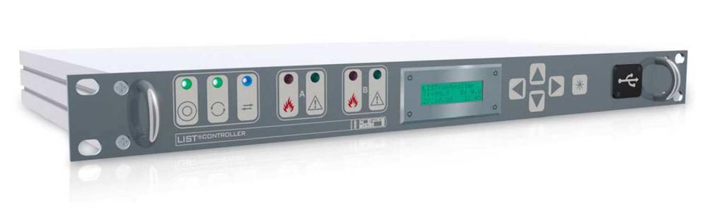 2 Kontroler List Controller 19 List Controller należy zasilić z certyfikowanego zasilacza 24VDC (średni pobór mocy przez detektor LIST wynosi tylko 5W, w trybie alarmowania, więc zasilanie buforowe