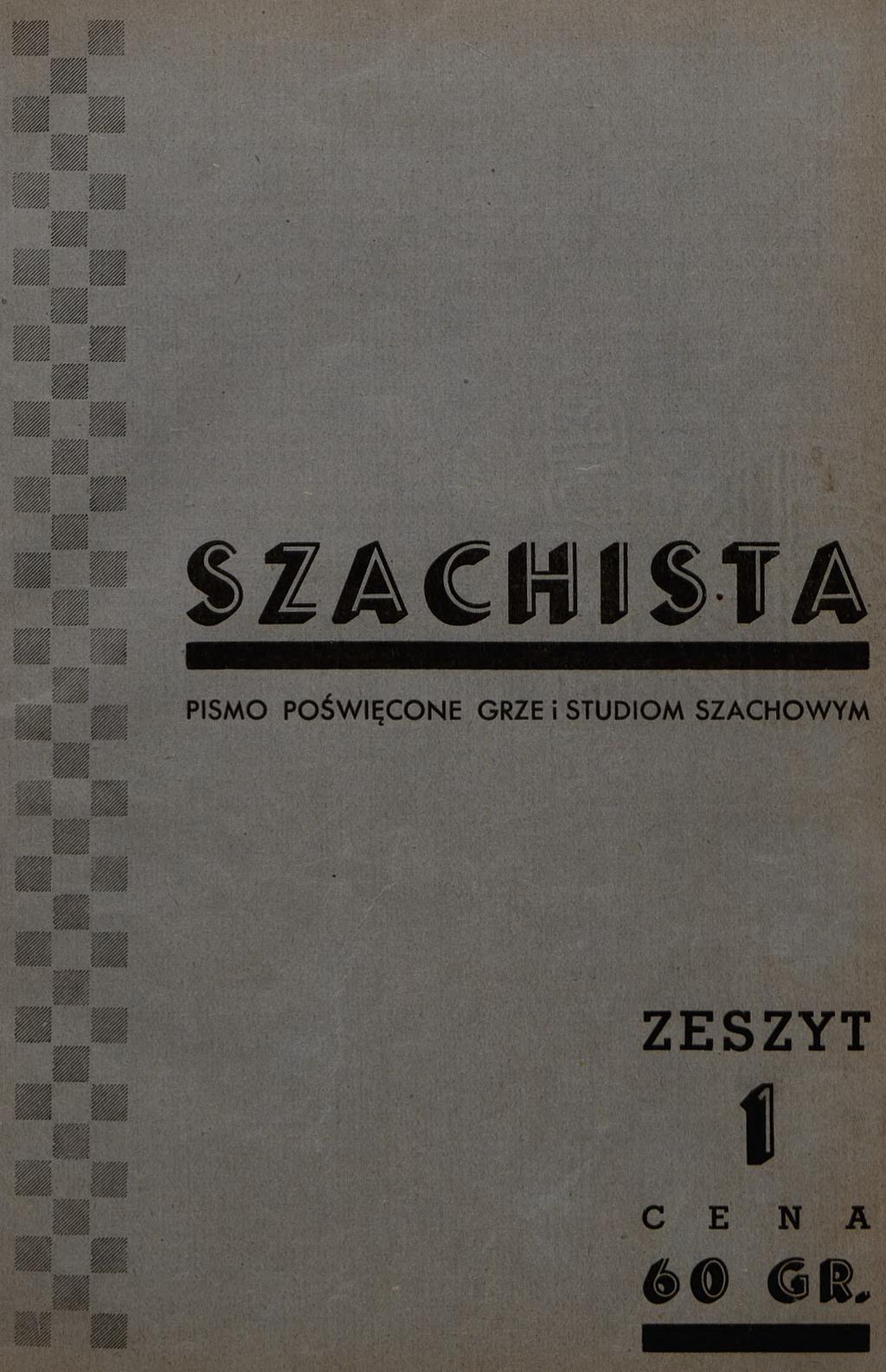 SZACHISTA PISMO POŚW IĘCONE