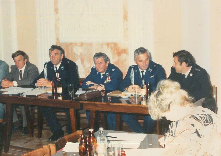 10 Kronika Zarządu Oddziału Gminnego Związku Ochotniczej Straży Pożarnej w Lelowie Zjazd Zarządu Oddziału Gminnego ZOSP RP w Lelowie, 1991 r.