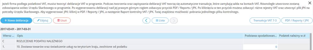 Zapisz. 14. Rejestry i raporty księgowe W celu ułatwienia prowadzenia księgowości możesz skorzystać z wielu raportów dostępnych w zakładce Finanse.