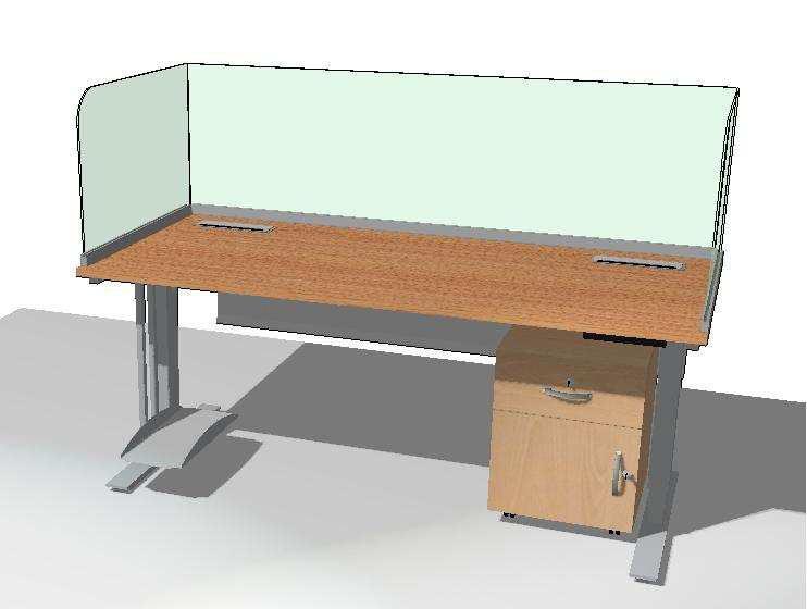 Parametry blatu (30 sztuk) Blat stanowiska wykonany z płyty meblowej o grubości 2 cm. Kolor płyty uzgodniony z zamawiającym na etapie podpisywaniu umowy na podstawie przedstawionego wzornika.