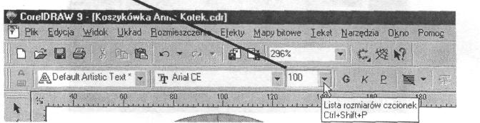3. Wybierz Powiksz i obwied piłk, aby j powikszy. 4.