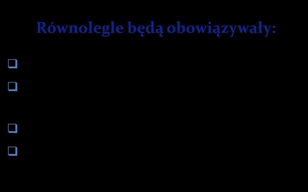 Zmienione będą też: 1.