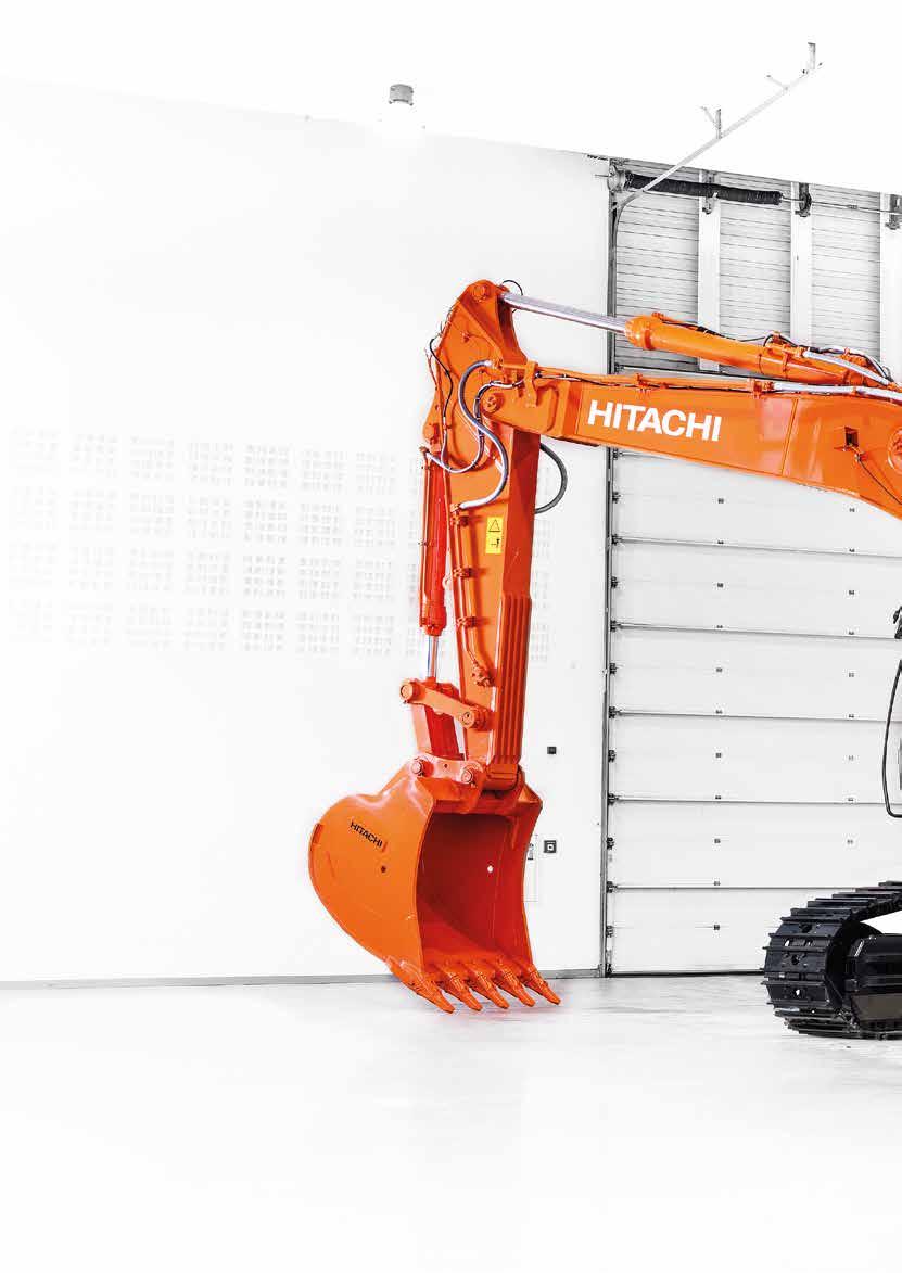 POTRZEBA PERFEKCJI Koparka Hitachi ZX530LCH-6 została zaprojektowana w jednej z największych na świecie fabryk koparek, aby spełnić konkretne potrzeby europejskiej branży budowlanej i przemysłu
