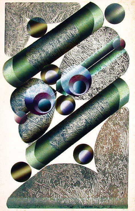 014 015 014 Hypnosis, 1970 litografia barwna, papier, 110 x 67 cm (w œwietle passe-partout); opisana i