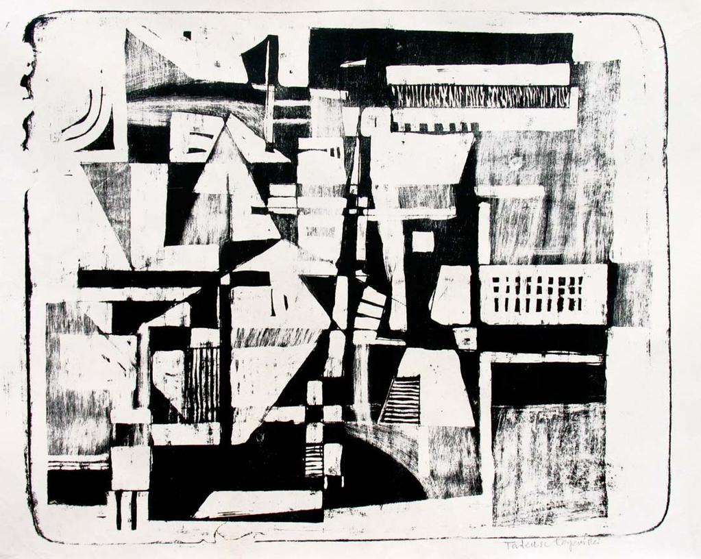 025 025 Litografia, 1956 litografia, papier, 50 x 70 cm (w