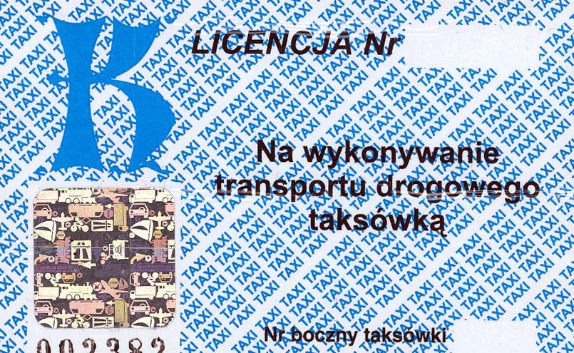 6 Naklejka z hologramem jest wydawana przewoźnikowi przez właściwy wydział Urzędu Miasta Krakowa, udzielający licencji na wykonywanie transportu drogowego taksówką.
