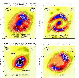 obserwacjach. Obraz VLBI w linii masera wodnego galaktyki NGC 5793 i dżet w skali ps (Hagiwara et al. 2001) Mid-Infrared, ISOCAM, SCUBA i CO2 ISOCAM; obraz galaktyki of NGC1068 w I 7.3-8.