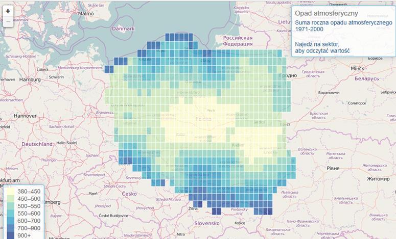 Scenariusze klimatyczne dla Polski W lecie wzrost temperatur wysokich oraz długości okresów występowania Nastąpi wydłużenie okresów bezopadowych, będą one coraz dłuższe; obszary najbardziej