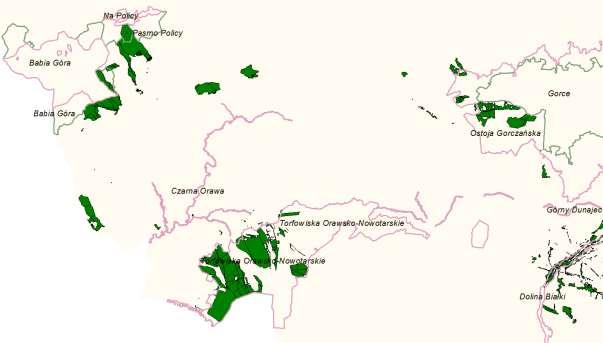 Tabela 3 Zestawienie obszarów Natura 2000 na gruntach wspó