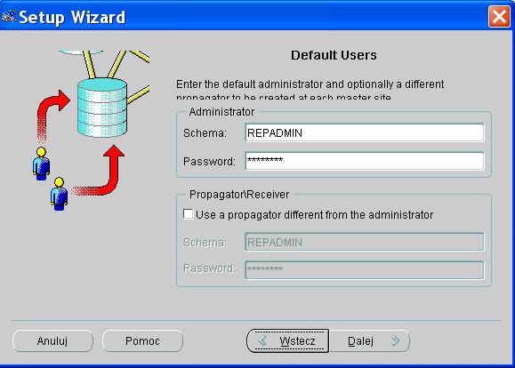 RYSUNEK 11 TWORZENIE WĘZŁA NADRZĘDNEGO W REPLIKACJI MIGAWKOWEJ Narzędzie Replication Management Tool daje możliwość stworzenia