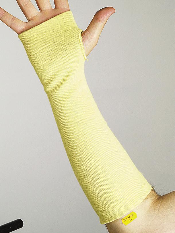 RĘKAWICE ANTYPRZECIĘCIOWE - ČERVA CROPPER STRONG podwójna rst skóry additional leather 4542 Bezszwo dzianina z bardzo odpornych włókien, dłoń