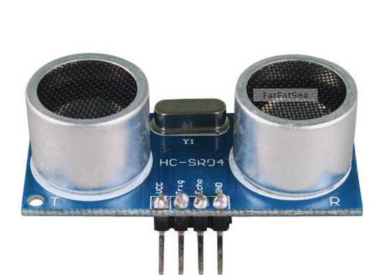 Pomiar odległości Vcc Trig Echo GND Ultradźwiękowy czujnik odległości HC-SR04 HC-SR04 to czujnik ultradźwiękowy działający w zakresie od 2 do 200 cm, zasilany napięciem 5V.
