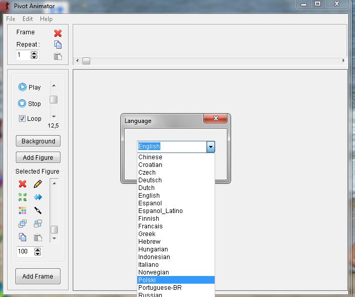 Wybieramy język polski. [8/14] Wykonywanie animacji komputerowych na Zdj. 17. Instalacja Pivot Animator.