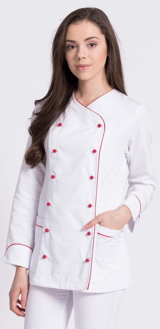 BLUZA KUCHARSKA DAMSKA BKD01 Klasyczna bluza damska kucharska.