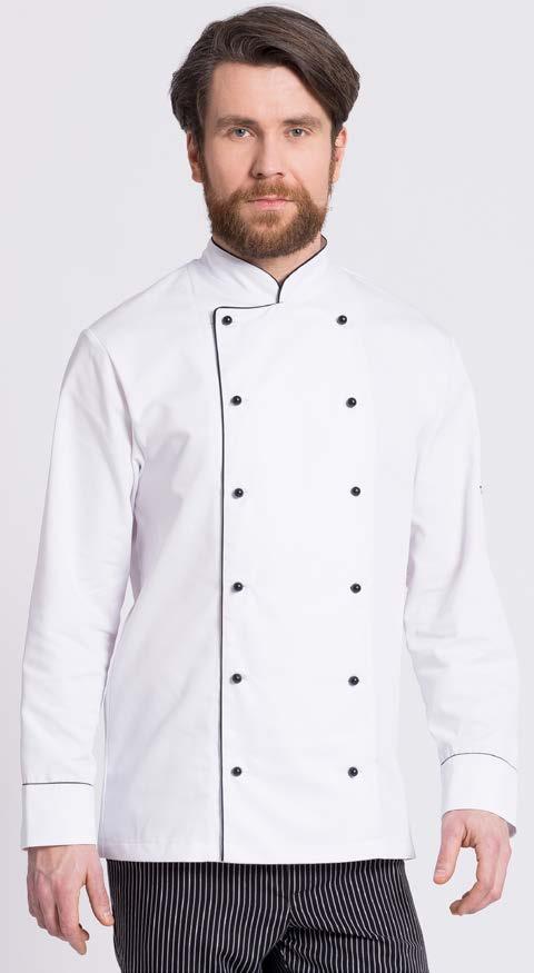 BLUZA KUCHARSKA MĘSKA BKM01 Klasyczna, wygodna bluza kucharska męska.