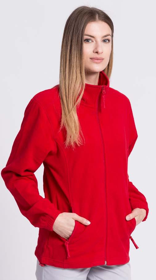 BLUZA POLAROWA DAMSKA PD FLRL 300 Taliowana, zapinana na zamek. Dwie zapinane kieszenie. Stopery.