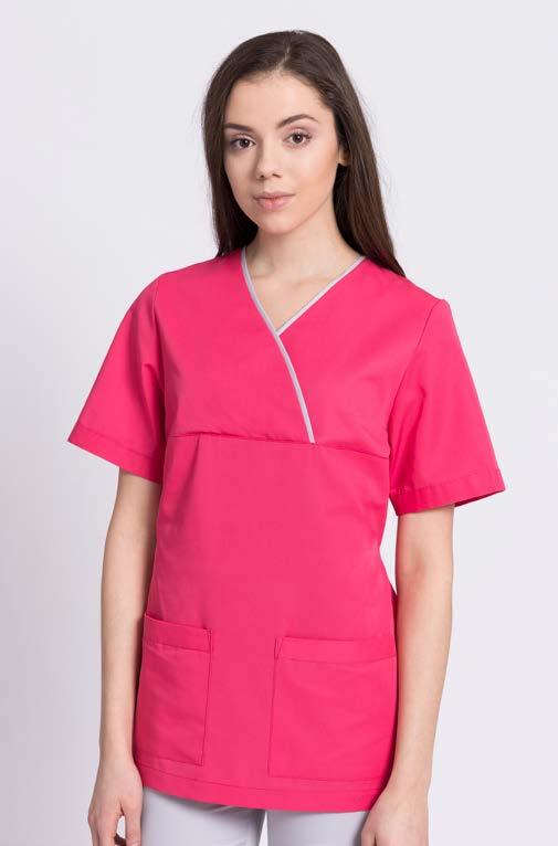 LINIA STANDARD BLUZA DAMSKA BD28 Klasyczny krój damskiej bluzy medycznej. Szczególnie popularny wśród personelu służby zdrowia.