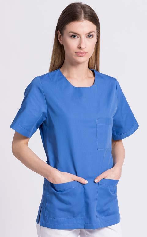 LINIA STANDARD BLUZA DAMSKA BD31 Modna bluza damska o klasycznym kroju, gwarantująca swobodę ruchów.