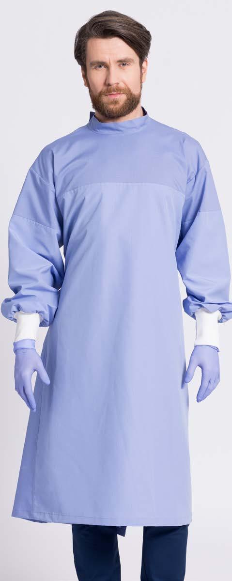 FARTUCH OPERACYJNY BARIEROWY (UNISEX) FOP02 Nowoczesny fartuch chirurgiczny operacyjny, wykonany z tkaniny barierowej w