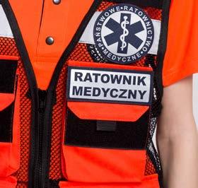 Wygodne kieszenie wyposażono w mocowania na medykamenty.