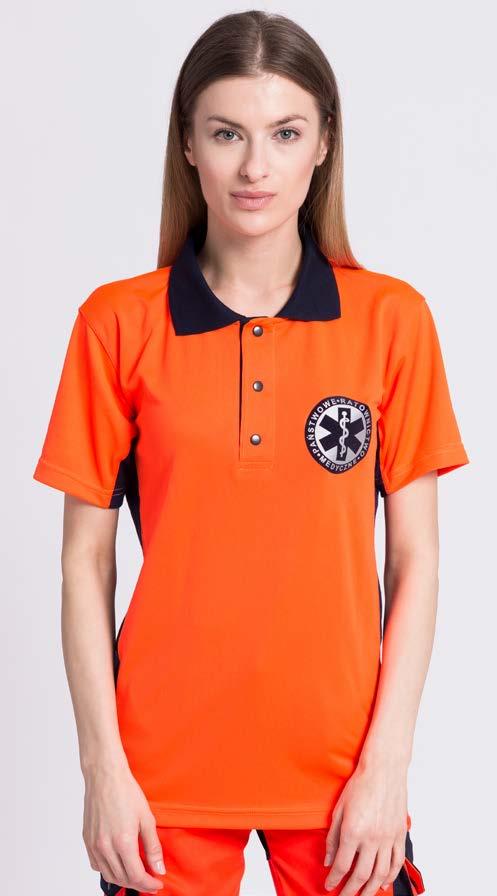 KOSZULKA POLO DAMSKA I MĘSKA PRM Modelowa koszulka polo ratownictwa medycznego.