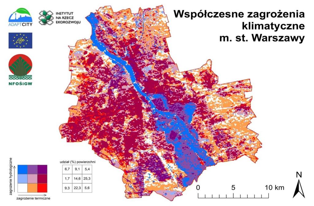Baza danych GIS narzędzie do wykonania symulacji przyszłych stanów zagrożenia m.st. Warszawy w związku ze zmianami klimatu Dla kogo?