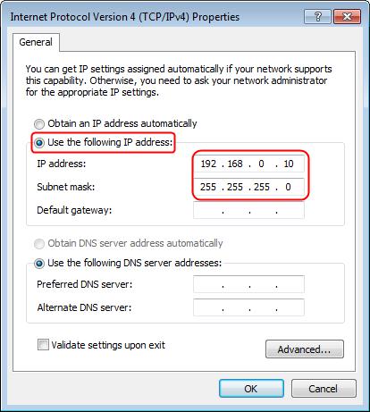 Wstępna konfiguracja komputera - dla systemu Mac OS X Wybierz ikonę Apple -> Preferencje systemowe -> Sieć -> zaznacz opcję Ethernet -> Konfiguruj IPv4: