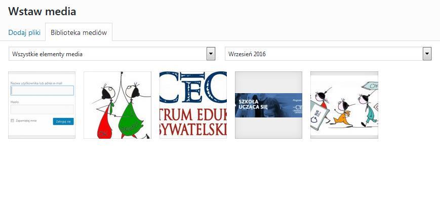 W tym oknie możesz przesłać do działu MEDIA swojego bloga nowy plik np. zdjęcie. Dozwolone są pliki o rozszerzeniu: jpg, jpeg, png, gif, mp3, midi, mid, pdf, ppt.