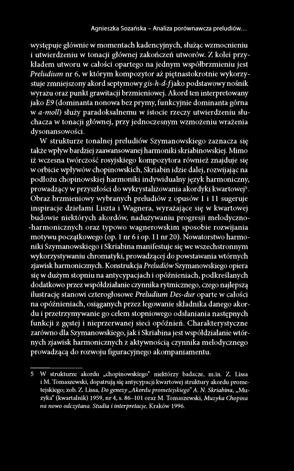 nośnik wyrazu oraz punkt grawitacji brzmieniowej.