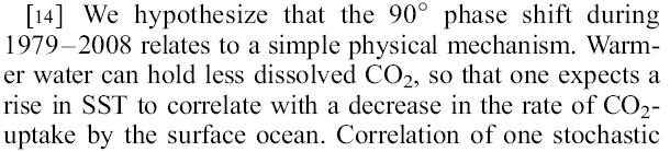 Fakt 4 Sprzężenie CO2 temperatura powierzchni oceanu pochłanianie CO2 przez ocean poziom CO2 w atmosferze