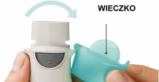 Umieść inhalator na twardej powierzchni i dociśnij do momentu gdy wkład wskoczy na miejsce z odgłosem