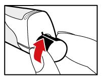 Usunięcie powietrza Zdjąć zewnętrzną osłonę igły i wewnętrzną zatyczkę igły. Wyrzucić wewnętrzną zatyczkę igły. Należy uważać, by nie dotknąć odsłoniętej igły.