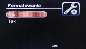 Formatowanie Nie - system nie bêdzie formatowa³ kart SD Tak - System bêdzie formatowa³