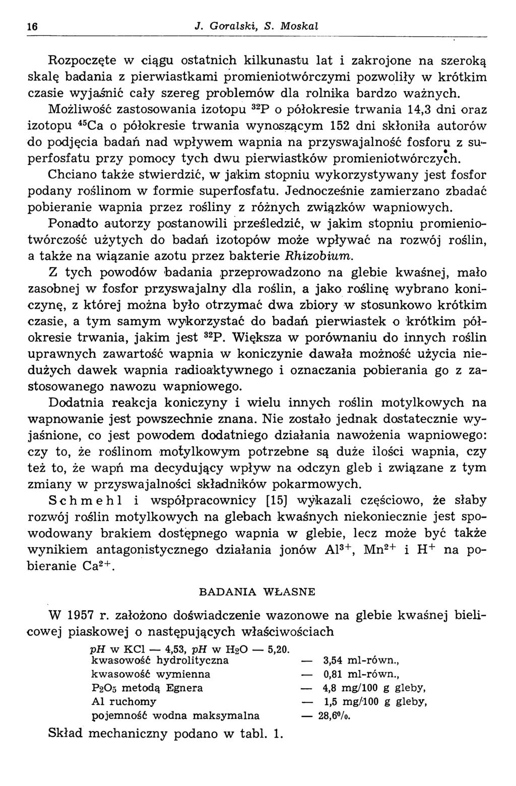 16 J. Góralski, S.