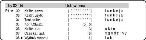 7.4. Wydruk raportu kalibracji Po przeprowadzeniu każdego rodzaju kalibracji użytkownik może uzyskać raport z kalibracji.