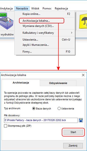 3. Przenieś dane z programu Proste Faktury A.