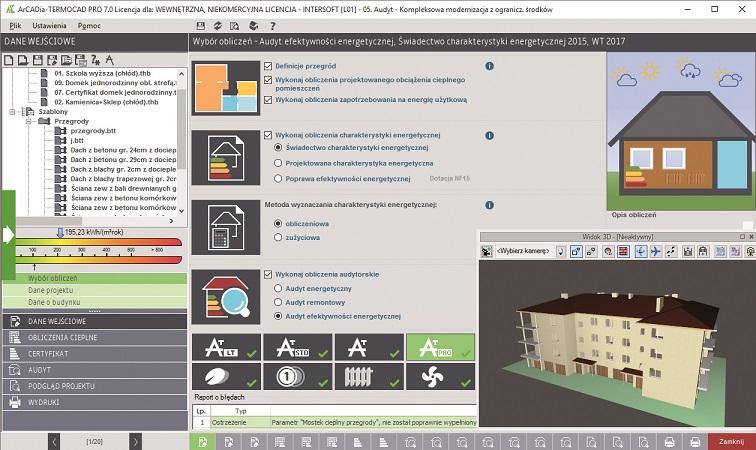 Rys. 2. ArCADia-TERMOCAD Po blisko 8 latach obecności programu na rynku, zdecydowano się na zmianę nazwy produktu z ArCADia- TERMO na ArCADia-TERMOCAD.