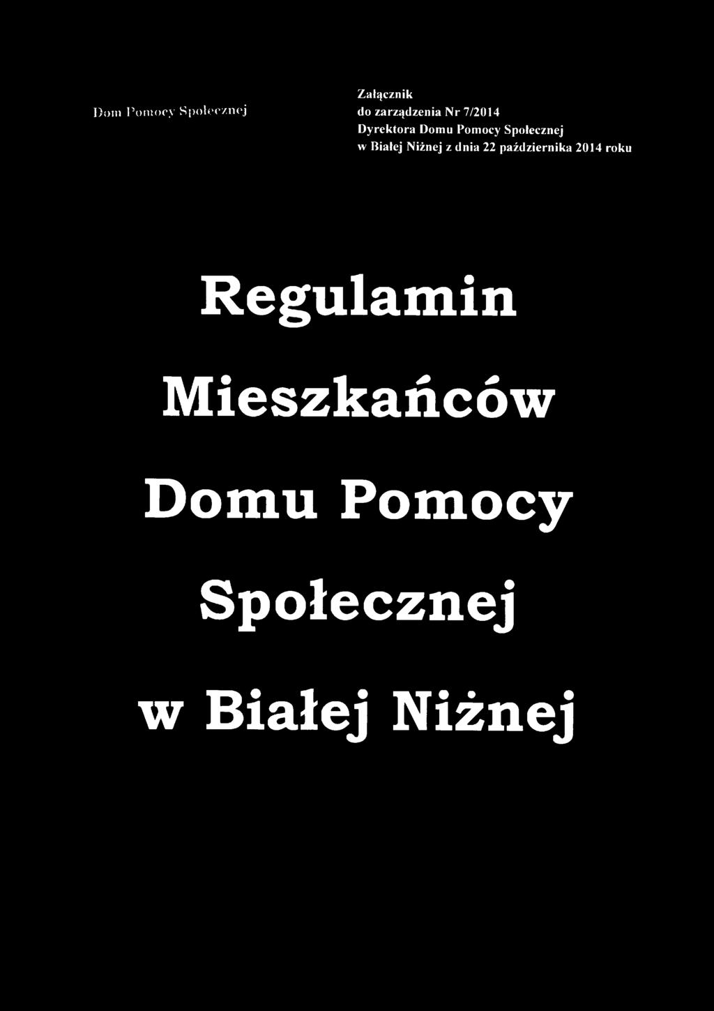 Białej Niżnej z dnia 22 października 2014 roku