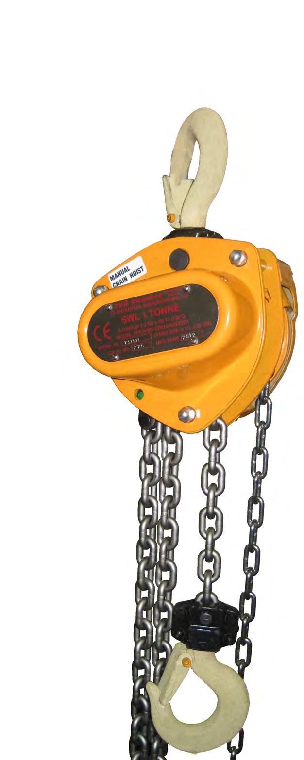 Ręczny wciągnik łańcuchowy CB-ATEX do 50 t Grupa II 2 GDc IIB T4 135ºC Bezpieczna
