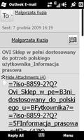 dostać się do klienta poczty, jeśli akurat otrzymamy jakieś nowe maile wystarczy podziałać wirtualnym suwakiem w