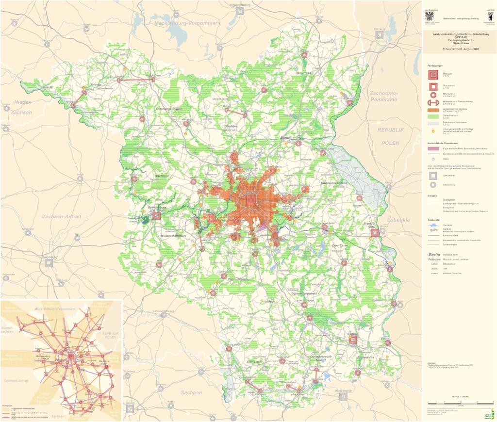 Plan rozwoju przestrzennego krajów związkowych Berlin i Brandenburgia 2009