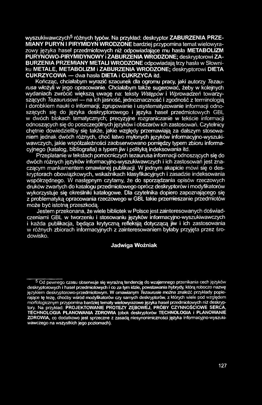wyszukiwawczych5 różnych typów.