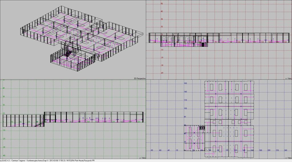 Wykonano poglądową wizualizację 3D pomieszczeń w celu zaprezentowania zdefiniowanego