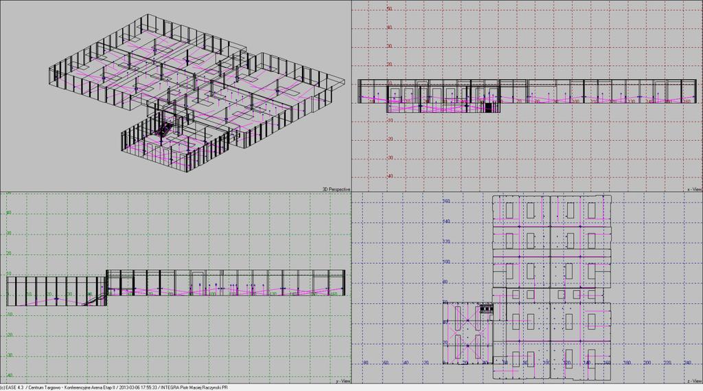 Wykonano poglądową wizualizację 3D pomieszczeń w celu zaprezentowania zdefiniowanego