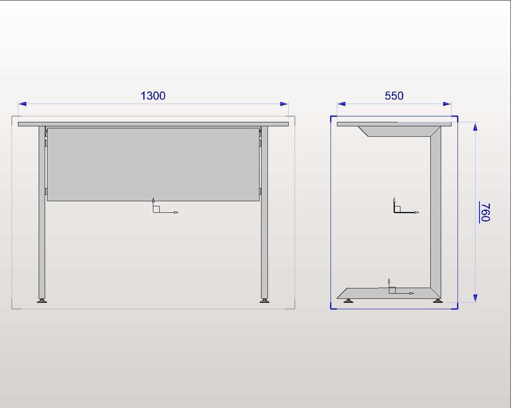 stalowych, stopki regulowane 130 x55 x 75 22